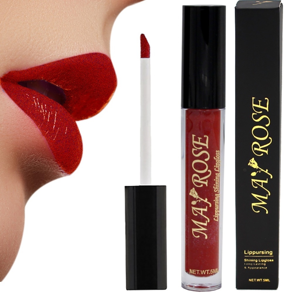 May Rose Lip Gloss Glitter Long lasting